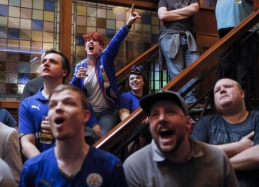 "Leicester City" fanų džiaugsmas