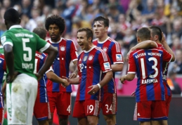 "Bayern" pažemino "Werder" vienuolikę, "Borussia" ir vėl pralaimėjo