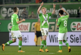 "Wolfsburg" laimėjo, "Gladbach" ir "Mainz" sužaidė lygiosiomis (VIDEO)