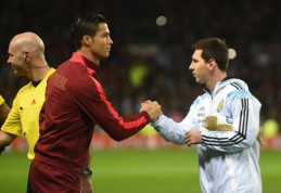 Draugiški mačai: C.Ronaldo rinktinė pranoko L.Messi, vokiečiai palaužė ispanus (VIDEO)