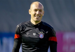 "Man Utd" sausį žada už 30 mln. eurų prisivilioti A.Robbeną