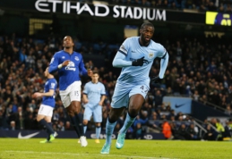 "Man City" minimaliu rezultatu palaužė "Everton" (VIDEO)
