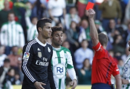 C.Ronaldo dėl diskvalifikacijos praleis dvejas "Primera" rungtynes (VIDEO)