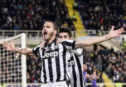 "Juventus" svečiuose sutriuškino "Fiorentina" ir pateko į taurės finalą (VIDEO)