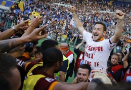 Italijos sostinės derbyje "Roma" užsitikrino "Serie A" sidabrą
