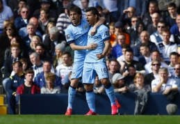 Puikus S.Aguero įvartis nulėmė "Man City" pergalę prieš "Tottenham" (VIDEO)