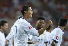 EČ atranka: C.Ronaldo ir R.Lewandowskis baudė varžovus, vokiečiai - Gibraltarą (VIDEO)