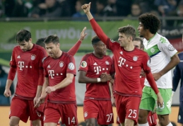 Vokietijos taurėje "Bayern" nepaliko jokių šansų "Wolfsburg" ekipai (VIDEO)