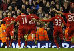 "Liverpool" po 11 m. baudinių serijos žengė į Anglijos lygos taurės finalą (VIDEO)