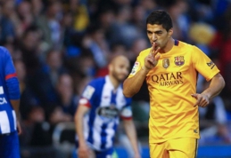 Įniršusi "Barca" su L. Suarezu priešakyje sumindė "Deportivo", Madrido ekipos apsukų nemažina (VIDEO)