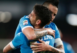 Italijoje - M. Gabbiadini dublis, D. Mertenso hat-trickas bei "Napoli" pergalė prieš "Bologna" (VIDEO)