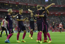 "Barcelona" minimaliu skirtumu palaužė "Athletic" (VIDEO)