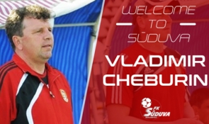 Oficialu: "Sūduvą" iki sezono pabaigos treniruos V. Čeburinas