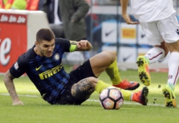Serie A: "Inter" patyrė pralaimėjimą, "Milan" pakilo į trečiąją vietą (VIDEO)