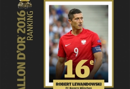 R.Lewandowskis pasijuokė iš "Auksinio kamuolio" rinkimų rezultatų