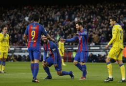 "Barcelona" nepaliko jokių vilčių "Las Palmas" vienuolikei, "Atletico" turėjo vargo (VIDEO)