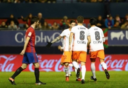 "Valencia" rungtynių pabaigoje išleido pergalę prieš "Osasuna" (VIDEO)