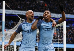 G. Jesuso dublis atvedė "Man City" į pergalę, "Man Utd" sutriuškino bedantį "Leicester" (VIDEO)