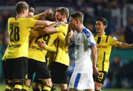 "Borussia" nesunkiai pateko į Vokietijos taurės pusfinalį (VIDEO)