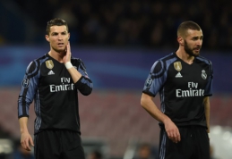 C. Ancelotti: Madridui nereikia kito puolėjo - K. Benzema yra idealiausias porininkas C. Ronaldo