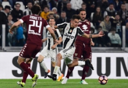 Serie A: "Napoli" įveikė "Cagliari", G. Higuainas išplėšė lygiąsias Turino derbyje (VIDEO)