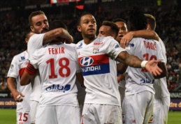 "Ligue 1": "Nice" patyrė antrą nesėkmę, A. Lacazette'o pamaina toliau siaučia (VIDEO)