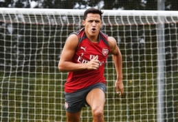 A. Sanchezas sugrįžo į "Arsenal" treniruotes