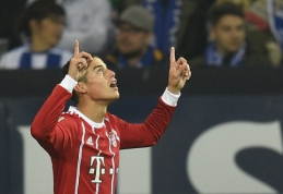 Vokietijoje - pirmasis J. Rodriguezo įvartis ir "Bayern" pergalė (VIDEO)