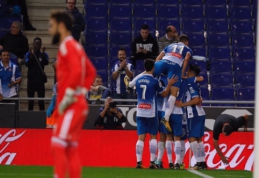 "Espanyol" iškovojo pirmąją pergalę Ispanijos pirmenybėse (VIDEO)