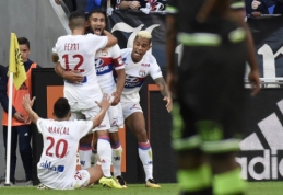 "Saint-Etienne" sužaidė lygiosiomis, "Lyon" šventė pergalę, o "Marseille" pralaimėjo (VIDEO)