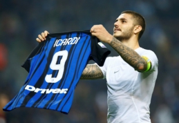 M. Icardi "hat-trickas" atnešė "Inter" pergalę Milano derbyje (VIDEO)