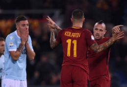 Romos derbyje triumfavo "giallorossi" (VIDEO)