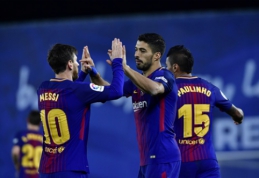 "Barcelona" ekipos nuo pergalingo žygio nesustabdė ir du "Real Sociedad" įvarčiai (VIDEO)