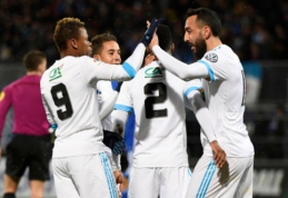 "Marseille" taurėje įmušė net devynis įvarčius, PSG į pergalę atvedė A. Di Maria (VIDEO)