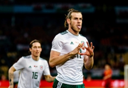 "Hat-tricku" prieš kinus pasižymėjęs G. Bale'as tapo rezultatyviausiu Velso rinktinės žaidėju (VIDEO)