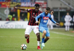 Apie titulą svajojanti "Napoli" prarado taškus Milane, "Juventus" padidino atotrūkį (VIDEO)