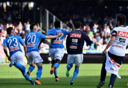 Dramatiškai išsigelbėjęs "Napoli" neleido pabėgti "Juvei", "Lazio" kyla į trečiąją poziciją (VIDEO)