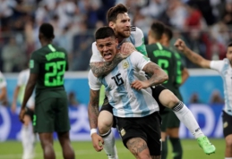 M. Rojo įvartis rungtynių pabaigoje išgelbėjo Argentiną nuo tragedijos pasaulio čempionate (VIDEO)