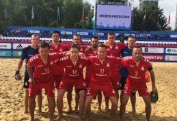 Paplūdimio futbolo rinktinė žaidė tarptautiniame turnyre