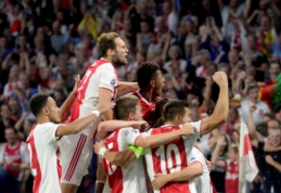 ČL: "Ajax" sutriuškino AEK, "Šachtar" išplėšė lygiąsias prieš vokiečius