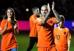 W. Sneijderio atsisveikinimo rungtynėse - Nyderlandų rinktinės pergalė