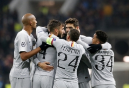 ČL: "Roma" po atkaklios kovos įveikė CSKA, "Valencia" džiaugėsi pirma pergale