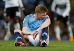 Bėdos "Man City" stovykloje: K. De Bruyne nežais dar mėnesį