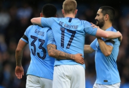 FA taurė: "Man City" sutriuškino "Burnley", "Everton" ir "West Ham" buvo suduotas smūgis