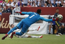 "Real" prieš dvikovą su "Sevilla" neteko K. Navaso, bet į rikiuotę grįžo T. Courtois
