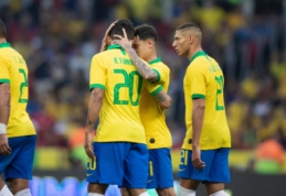 Brazilai draugiškose rungtynėse sumindė Hondūro futbolininkus