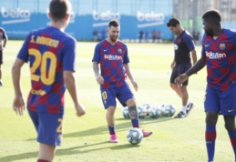L. Messi grįžo į treniruotes ir bus registruojamas mačui su "Real Betis"