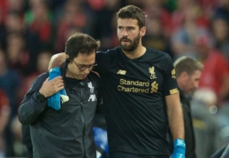 Alissonas praleis dvikovą su "Chelsea"