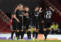 EL: "Eintracht" išvykoje įveikė "Arsenal", "Lazio" palaužė G. Arlauskio ekipą
