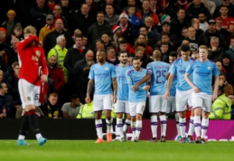 Anglijos lygos taurė: "Man City" be didesnio pasipriešinimo įveikė "Man Utd"